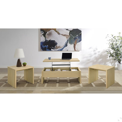 3-piece Lift Top Cocktail Coffee Table Set