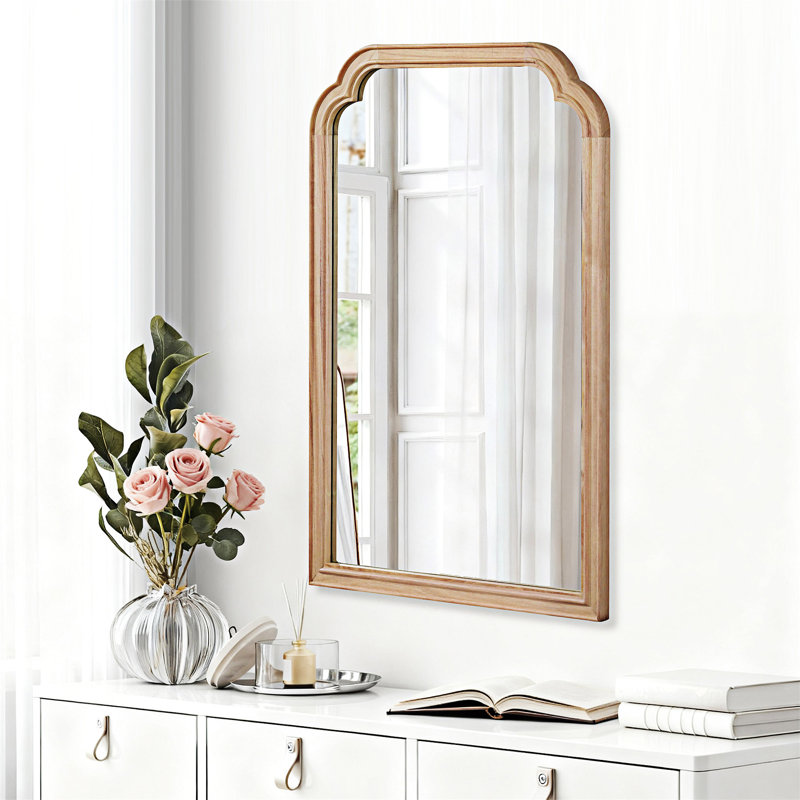 Miroir de coin, Bois naturel