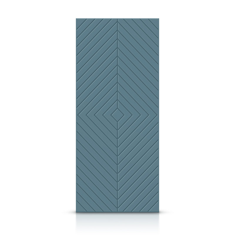 Porte standard lambrissée, 24 po x 84 po, Bleu dignité