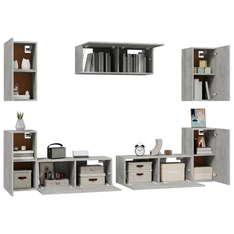 Lostant TV Stand for TVs up to 32", Concrete Grey