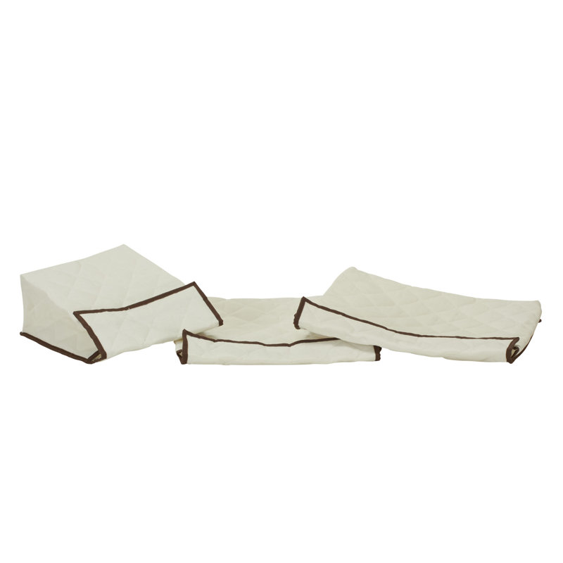 Messaline Fabric Dinnerware Storage Set, White