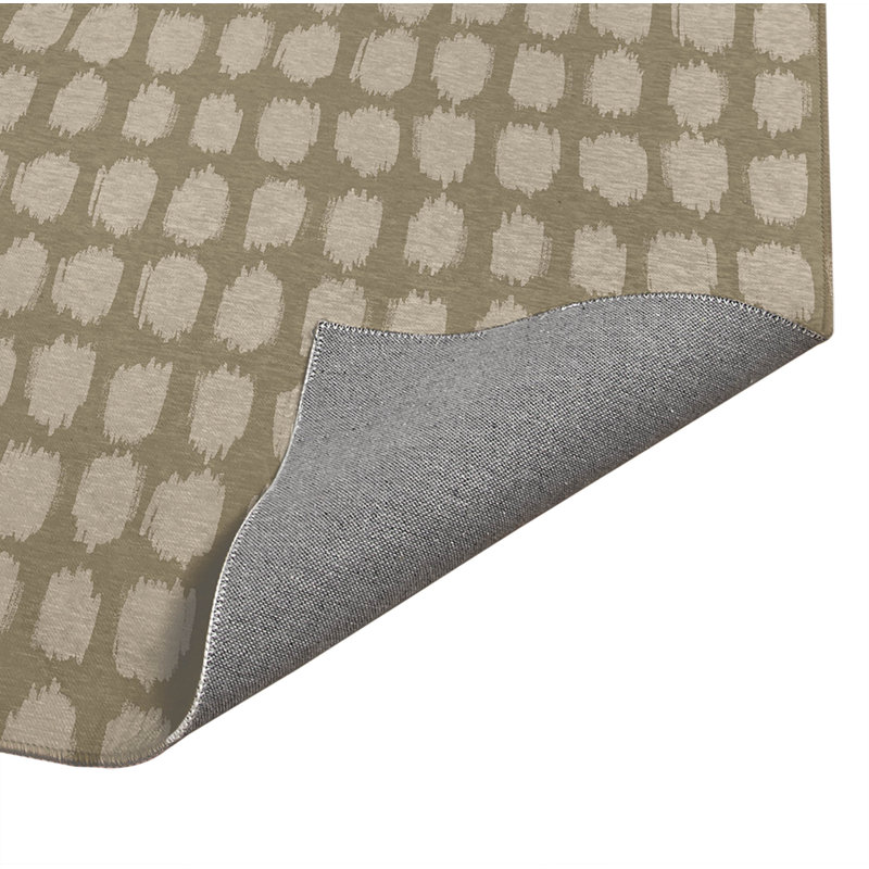 Tapis de cuisine tacheté à profil bas, Rectangle 7 pi x 5 pi, Naturel