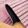 Cruz Hand Loomed Wool/Cotton Striped Rug in Purple/Plum/Lilac/Rose Beige