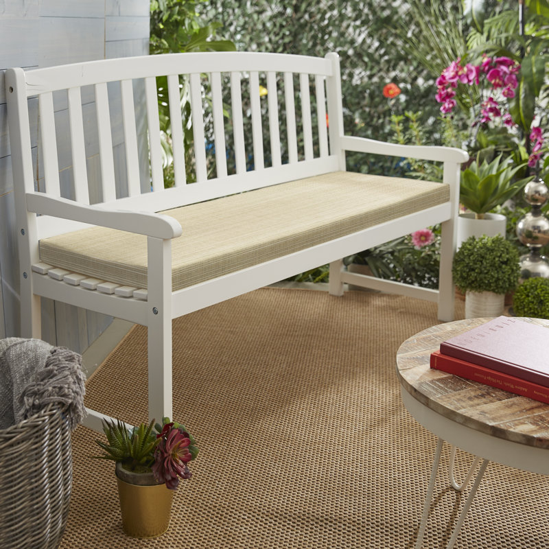 Coussin de siège d'extérieur Sunbrella, H 3 po x l 48 po x P 19 po, Sable Dupione Sunbrella®