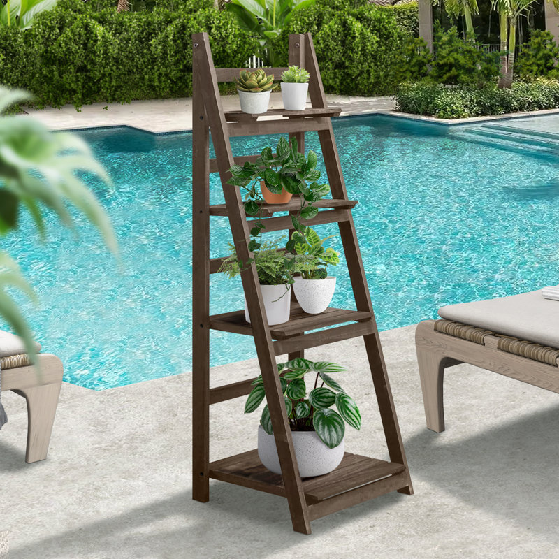 Ladder Bookcase, Brown