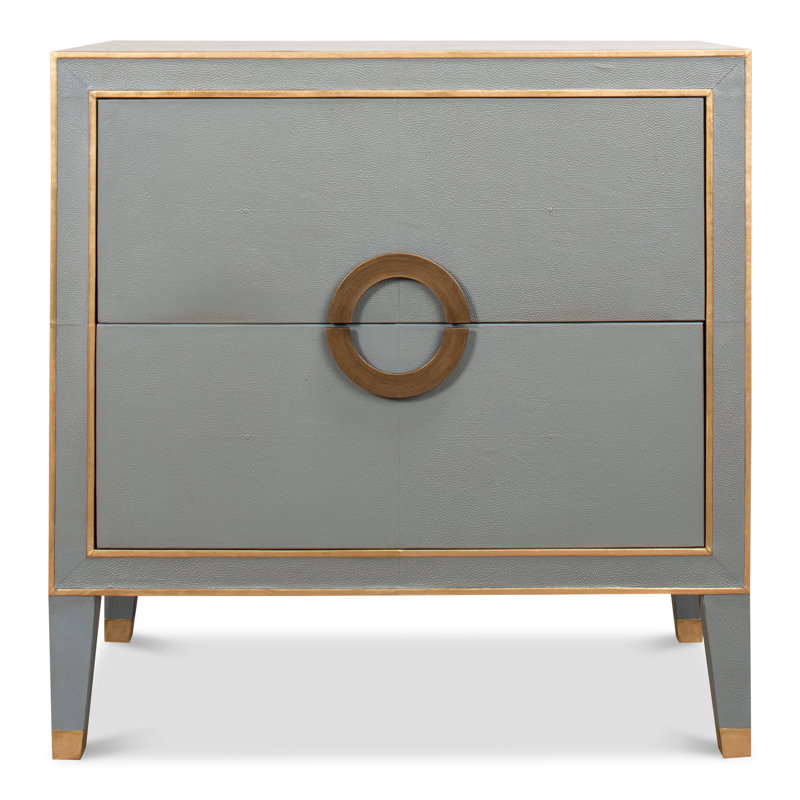 Gabriella 2 - Drawer Nightstand, Gray