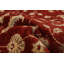 Tapis en laine rouge foncé/ivoire 5 pi x 6 pi à la main one-of-kind-noué la 2010 chobi Hirano