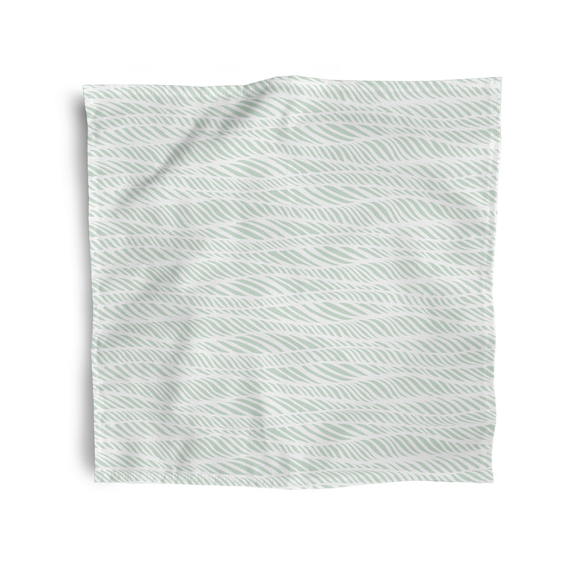 Natanael Polyester Abstract Square Napkin, Green