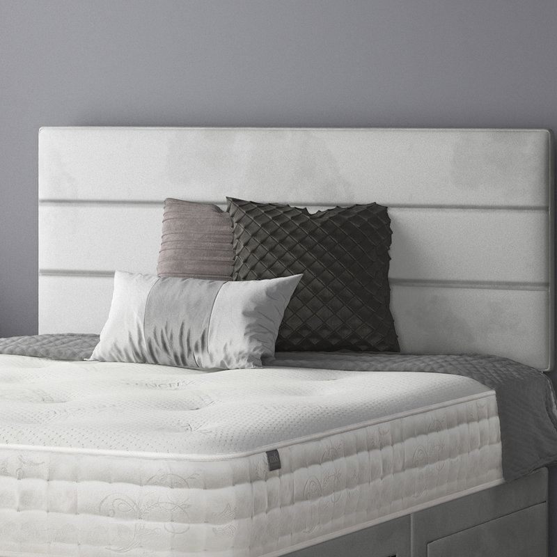Hayder Divan Bed Base, Silver, No Drawer, Single (3')