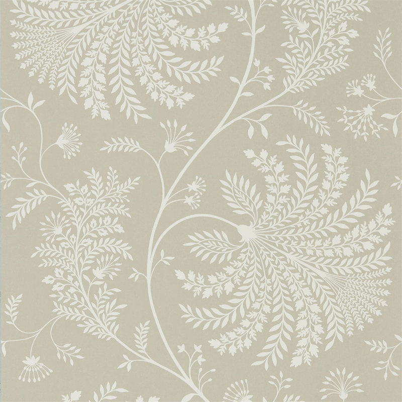 Mapperton Wallpaper, Linen/Cream