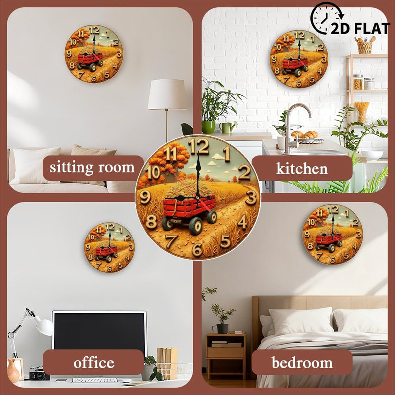 Horloge Autumn Hayride