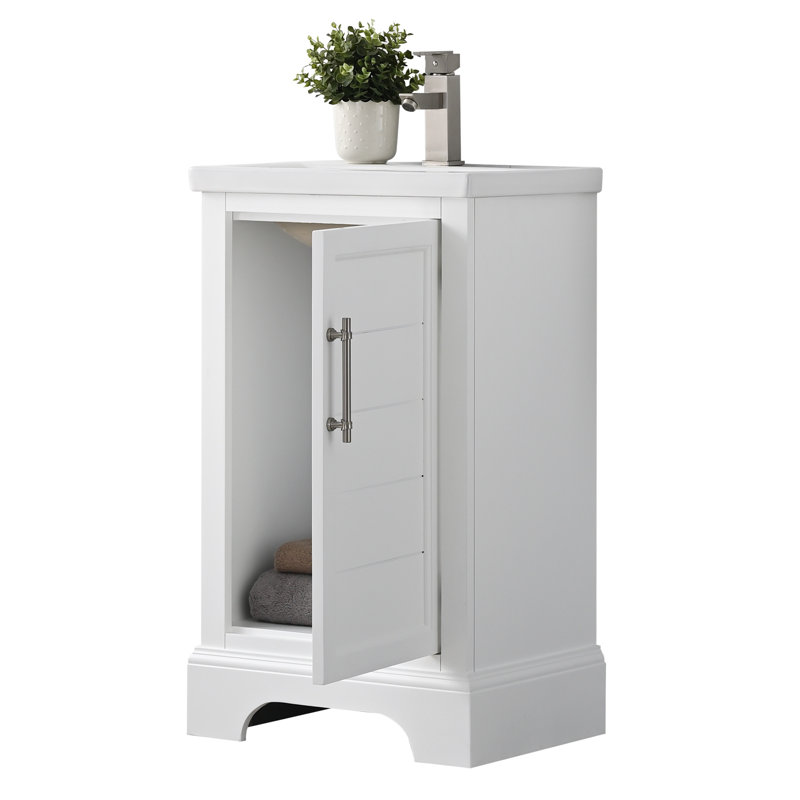 Ensemble de meuble-lavabo simple 20 po , Blanc