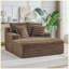 Méridienne surdimensionnée avec coussins, canapé-lit moelleux confortable, lit simple, sans assemblage-133671296