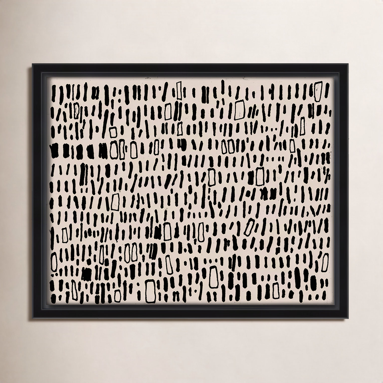 Timber "Tribal Code" Print by Filippo Ioco, 9.5" H x 11.5" W, Black