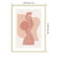 «Camariah Peach Paper Cut Composition No 1» par The MIUUS STUDI, impression sur bois encadrée-101166475