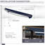 Auvent de terrasse rétractable 10 pi x 8 pi - bleu et recouvert d'eau, avec cadre en aluminium et commande à manivelle pour patio, balcon, cour, terrasse, main de balcon