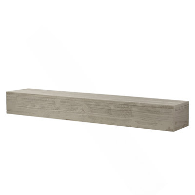 72" Rustic Wood Fireplace Mantel,Wall-Mounted & Floating Shelf For Home Decor