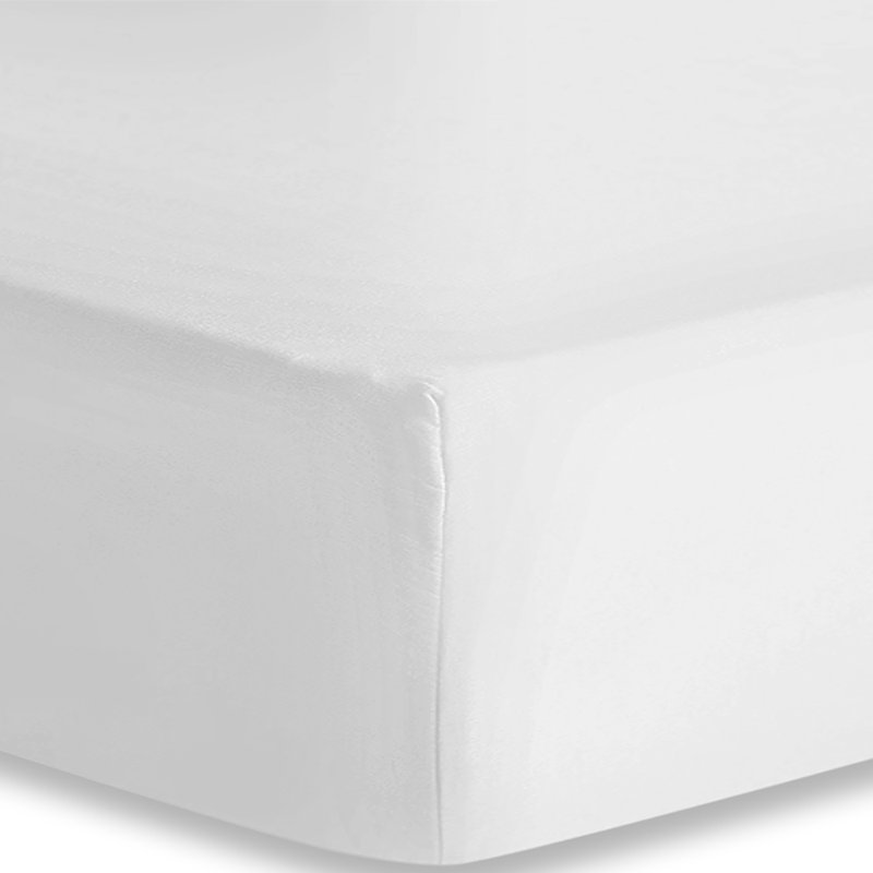 Drap-housse en microfibre Boston Linen Co., Drap-housse de taille très grand, Blanc