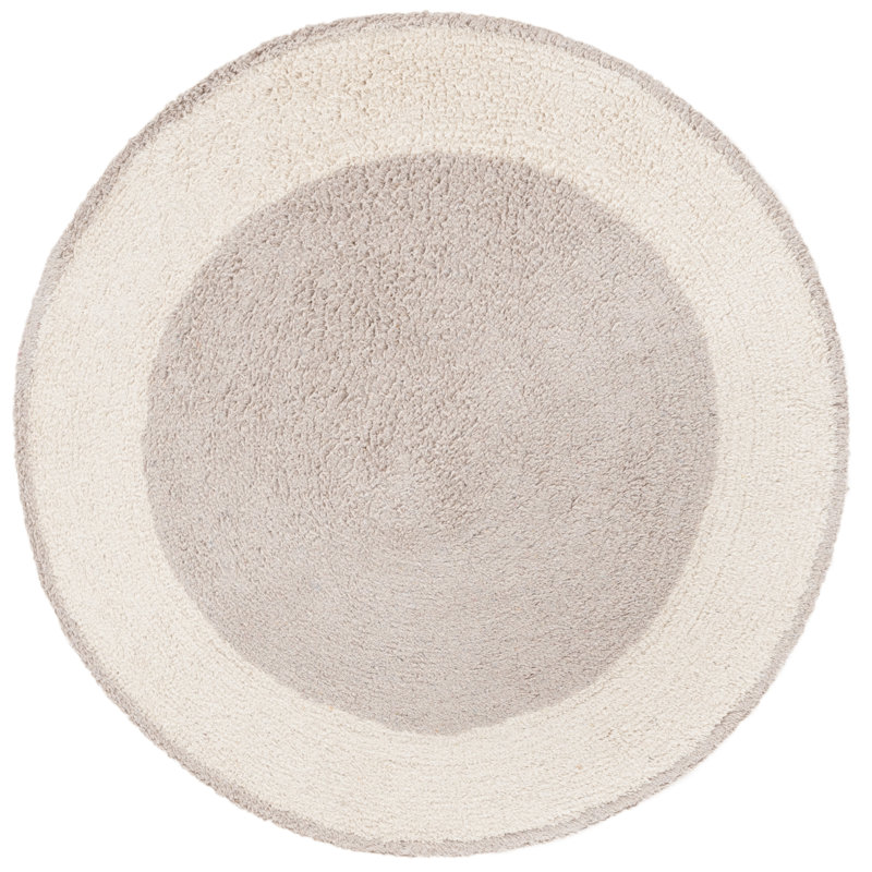 Sirvon Handtufted Recycled Cotton Machine Washable Rug, Round 4'