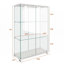 Vitrine en verre avec lumières DEL