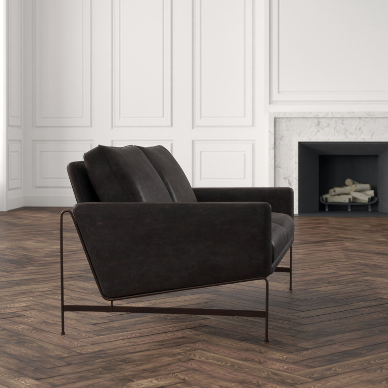 Thomas Bina Leather Loveseat