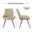 Modern Dining Chairs 54.8*46.9*83.2cm Tech Fabric Upholstery with Stylish Design Sofa-Level Cushioning Pet-Friendly Durable Scratch Resistant for Kitchen Dining Room or Home Office-1013287211-1022161956