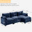 Carbry 113" L-Shaped Couch Sofa With Ottoman Deep Seat Upholstered Sectional-34585265