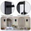 Two Black Modern Raindrop Glass Wall Lamps-1314174981-1314174983