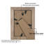 Ensemble de cadres en bois brun 4 pièces x 4 po Janmarie