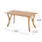 6 - Person Wood Patio Dining Set with Rectangular Table