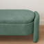 Banc de rangement ovale en tissu polaire-1439148038