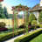 55'' W x 25.5'' D Solid Wood Arbor in Brown