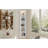 83.4"Tall Modern Corner Shelf,5 Tier Corner Bookcase With LED Light, Storage Standing Shelf Unit, Open Corner Plant Display Stand For Living Room,Wall Corner, Home Office