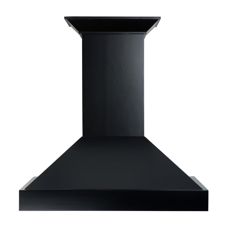 30'' Black Stainless Steel Convertible Wall Mount Range Hood