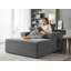 Chaise longue Chaise longue - Coussin en velours côtelé surdimensionné avec accoudoirs larges et coussins décoratifs-421539664