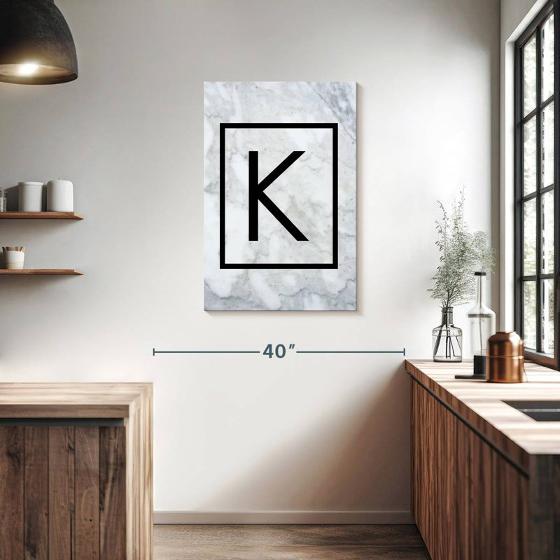 Letter K, 36" H x 24" W