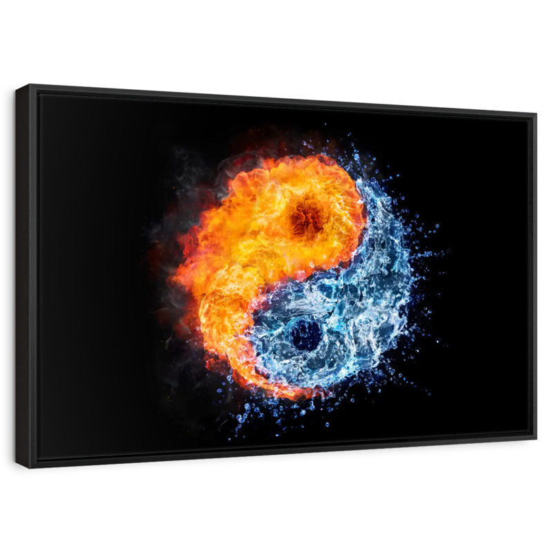 Yin Yang Elements, 9" H x 13" W