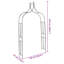 Garden Arch Dark Green 142x37x275 cm Iron