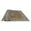 Tapis rouille finement vieilli Kaymarie