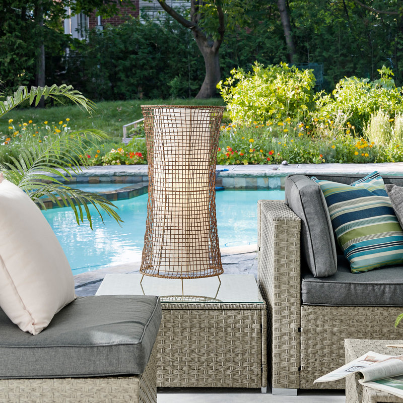 Brown Cordless Waterproof Outdoor Table Lamp