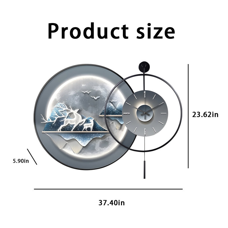 Alloy Aluminium Alloy Wall Clock