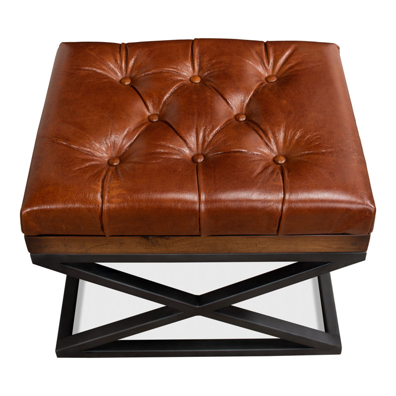 Leather Vanity Stool