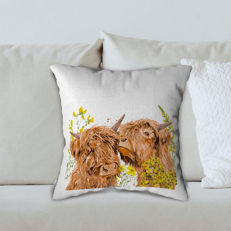 Souvenance White Square Euro Cushion Cover