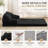 3-in-1 Boneless Convertible Folding Sofa Bed, Single Floor Sleeper Chair with Handle-1915432387
