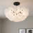 Audrey 4-Light Matte Black Semi-Flush Mount