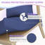 Ensemble de coussins de chaise d'extérieur 4 pièces, 22 po x 22 po, coussins de siège de patio résistants à l'eau pour le remplacement des meubles-892119440-892119469