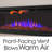 Symple Stuff Electric Fireplace - 72 Inch LED Wall or Recessed Fireplace Heater with Front Vent,10 Ember Colors, Touchscreen, and Remote