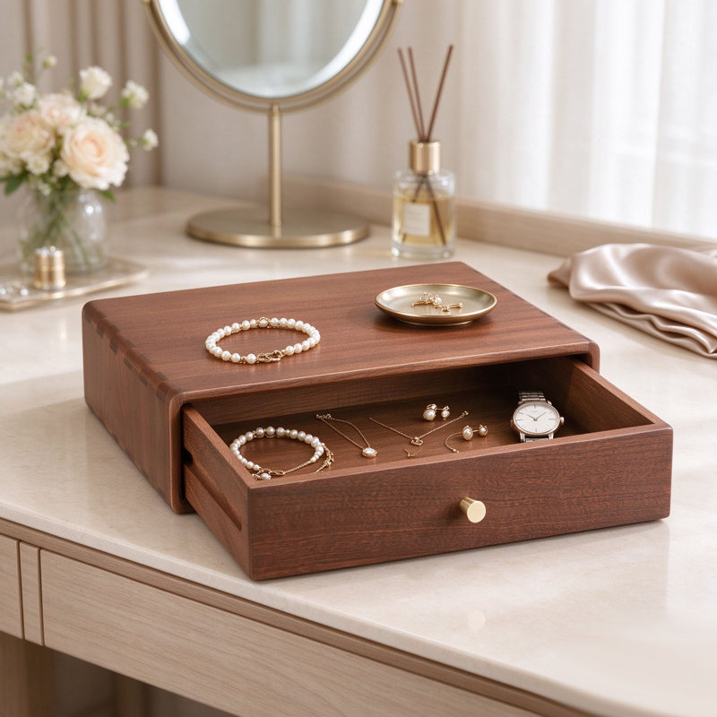 Boîte à bijoux en bois