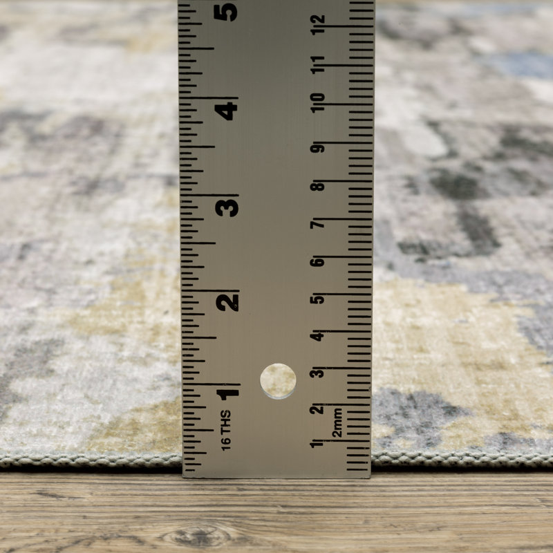 Menahan Machine Washable Performance Non-Slip Area Rug Mat, Rectangle 3'6" x 5'6"