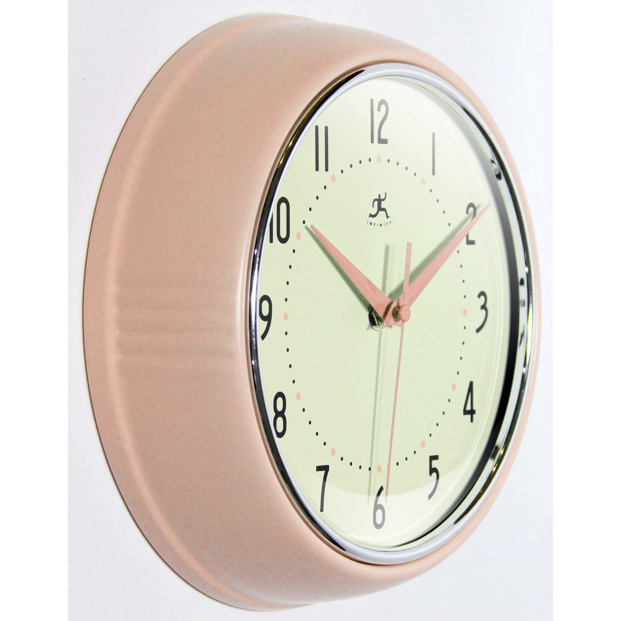 Desdra Metal Wall Clock, Small, Rose Blush